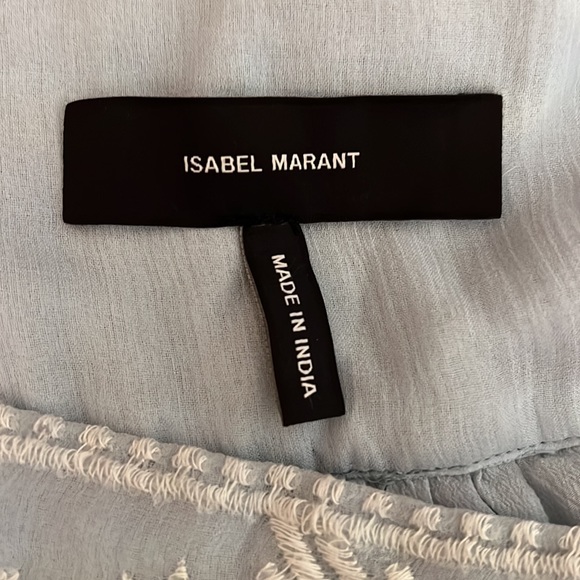 Isabel Marant Light Blue Embroidered Skirt size 40 - Picture 3 of 8